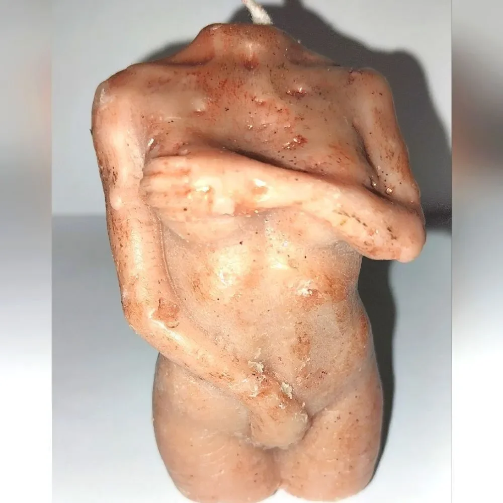 Hand crafted, Zombie goddess limited edition  sculpted candle